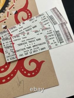 Signed Tedeschi Trucks Band 2014 Tour Poster With Tickets Numbered 267/725