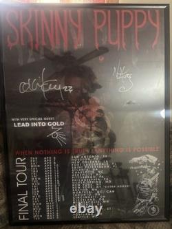 Skinny Puppy Final Tour Signed Poster When Nothing Is True, Anything Is Possible