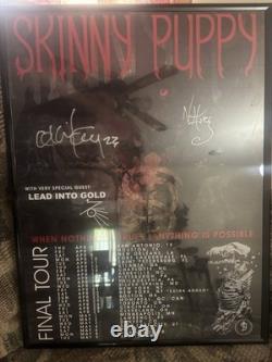 Skinny Puppy Final Tour Signed Poster When Nothing Is True, Anything Is Possible