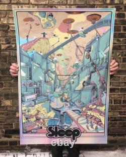 Sleep Band Tour Artist Proof FOIL Variant Poster Roadburn Feetival 24 x 36 S/N