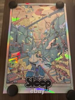 Sleep Band Tour Artist Proof FOIL Variant Poster Roadburn Feetival 24 x 36 S/N