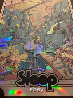 Sleep Band Tour Artist Proof FOIL Variant Poster Roadburn Feetival 24 x 36 S/N