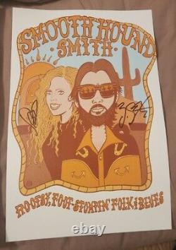Smooth Hound Smith Band Signed Tour Poster Print Nashville Folk Rock Icon