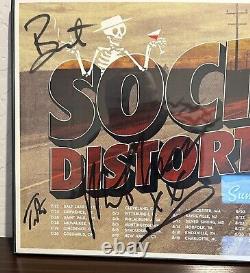 Social Distortion Band Signed VIP Poster, Ft. Worth Tx. 2017 Summer Tour