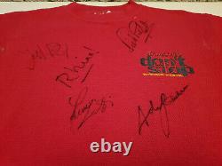 Status Quo Band Signed Don't Stop 1995-1996 World Tour Polo T-Shirt Size L