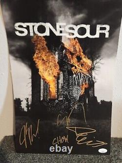 Stone Sour 11x17 Poster Band Signed House Of Gold And Bones Part 2 Tour JSA COA
