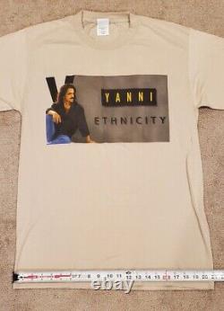 Sundog 100% Cotton Tan Yanni Ethnicity Tour Shirt Size Large SIGNED BY BAND