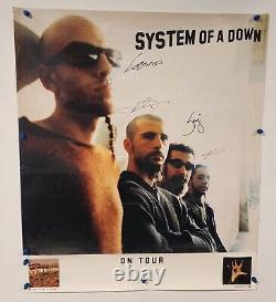 System of a Down 2001 BAND SIGNED Toxicity CD/Vinyl Tour Promo Rare Serj Tankian