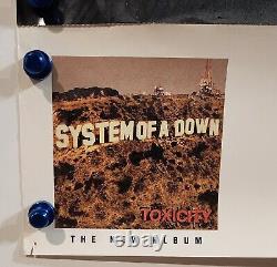 System of a Down 2001 BAND SIGNED Toxicity CD/Vinyl Tour Promo Rare Serj Tankian