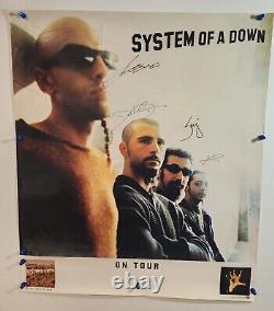 System of a Down 2001 BAND SIGNED Toxicity CD/Vinyl Tour Promo Rare Serj Tankian