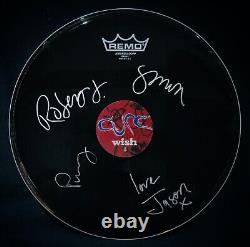 THE CUREFull Band Signed 1992 WISH TOUR 12 Inch Drum HeadMint! Robert Smith
