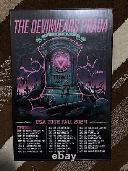 THE DEVIL WEARS PRADA Band Signed/Autographed 11x17 RARE VIP Poster 2024 Tour