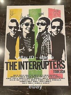 THE INTERRUPTERS Poster Band Signed Tour 2024 Red Rocks 18x24? Official Merch