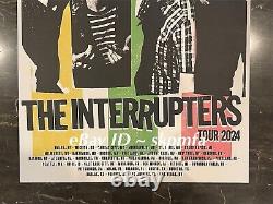 THE INTERRUPTERS Poster Band Signed Tour 2024 Red Rocks 18x24? Official Merch