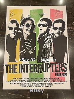 THE INTERRUPTERS Poster Band Signed Tour 2024 Red Rocks 18x24? Official Merch