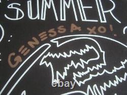 THE REGRETTES Summer 2017 Tour Poster Signed by the band Lydia Night