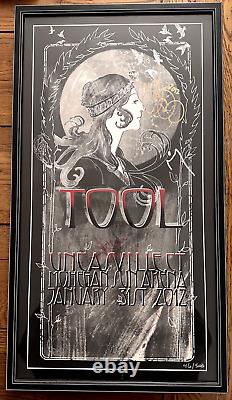 TOOL- Autographed Tour Poster. (2012) Korin Faught Artist. RARE