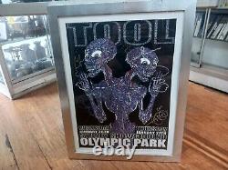 TOOL Band Signed Tour Poster 2011 Adam Jones DOODLED Art Sydney Australia RARE