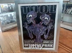 TOOL Band Signed Tour Poster 2011 Adam Jones DOODLED Art Sydney Australia RARE