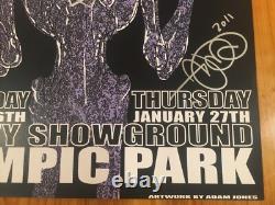 TOOL Band Signed Tour Poster 2011 Adam Jones DOODLED Art Sydney Australia RARE