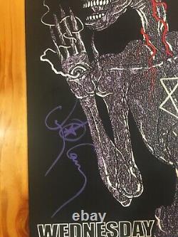 TOOL Band Signed Tour Poster 2011 Adam Jones DOODLED Art Sydney Australia RARE