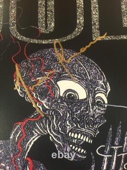 TOOL Band Signed Tour Poster 2011 Adam Jones DOODLED Art Sydney Australia RARE