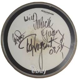 Ted Nugent Band Signed Concert Used Rolling Thunder Tour 14 Inch Drum Head PSA