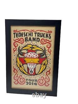 Tedeschi Trucks Band 2014 Tour Poster Signed JEFF WOOD No. 540/725 Rare Framed