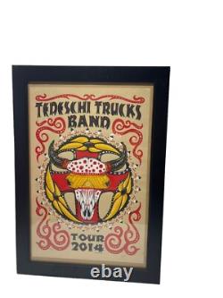 Tedeschi Trucks Band 2014 Tour Poster Signed JEFF WOOD No. 540/725 Rare Framed
