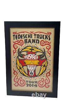 Tedeschi Trucks Band 2014 Tour Poster Signed JEFF WOOD No. 540/725 Rare Framed