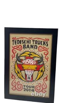 Tedeschi Trucks Band 2014 Tour Poster Signed JEFF WOOD No. 540/725 Rare Framed