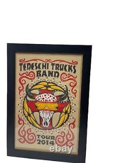 Tedeschi Trucks Band 2014 Tour Poster Signed JEFF WOOD No. 540/725 Rare Framed