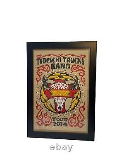 Tedeschi Trucks Band 2014 Tour Poster Signed JEFF WOOD No. 540/725 Rare Framed