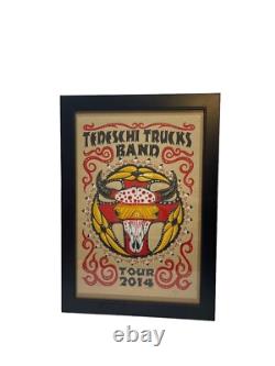 Tedeschi Trucks Band 2014 Tour Poster Signed JEFF WOOD No. 540/725 Rare Framed
