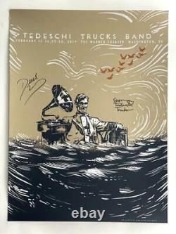 Tedeschi Trucks Band Signed Autograph 18x24 Concert Tour Poster Washington DC