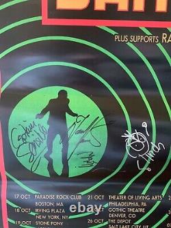 The Damned Evil Spirits Tour Poster The Catalyst 11/01/18 Signed By Band