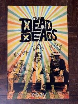 The Dead Deads Band Autographed / Signed 2021 Tour Concert Lithograph / Poster