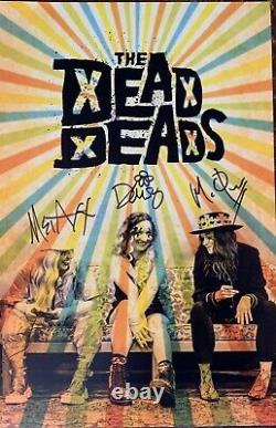 The Dead Deads Band Autographed / Signed 2021 Tour Concert Lithograph / Poster