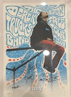 The Derek Trucks Band 2009 Tour Poster Signed By Band 346/900