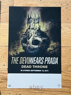 The Devil Wears Prada Autograph 11x17 All 5 Band members Warped Tour