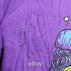 The Devil Wears Prada Band Tour Signed Adult T-Shirt Autograph Large Purple j1a
