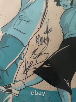 The Gaslight Anthem 2023 American Tour Signed Poster (Screenprint, Full Band)