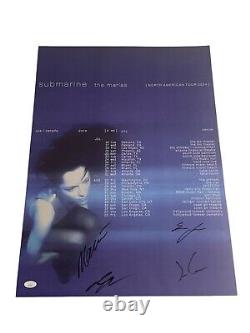 The Marias Full Band Signed 18x24 Submarine Autographed Tour Poster JSA COA