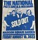 The National Band Signed New York Sold Out Madison Square Garden Tour Poster