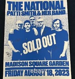 The National Band SIGNED New York Sold Out Madison Square Garden Tour Poster