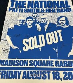 The National Band SIGNED New York Sold Out Madison Square Garden Tour Poster