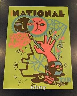 The National Zen Diagram Tour 2024 Poster Signed By Entire Band VIP Merch