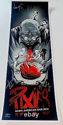 The Pixies Poster North American Tour 2014 Silkscreen Band Signed! Official RARE