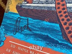 The Record Company Band Autographed / Signed 2019 All This Life CD Tour Poster