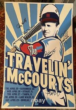 The Travelin' McCourys April 2023 Tour Band Signed Autographed Concert Poster